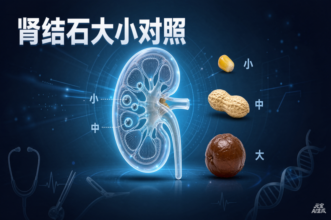 肾结石大小对照图