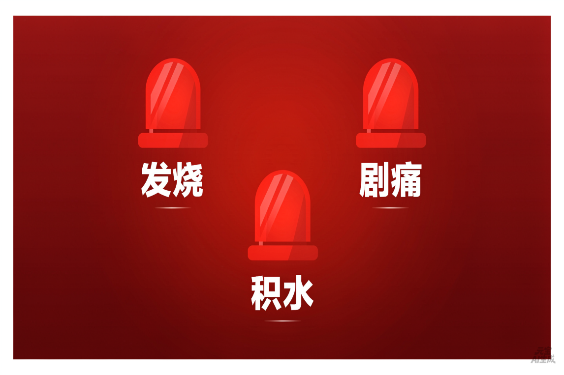 三个红灯警示图